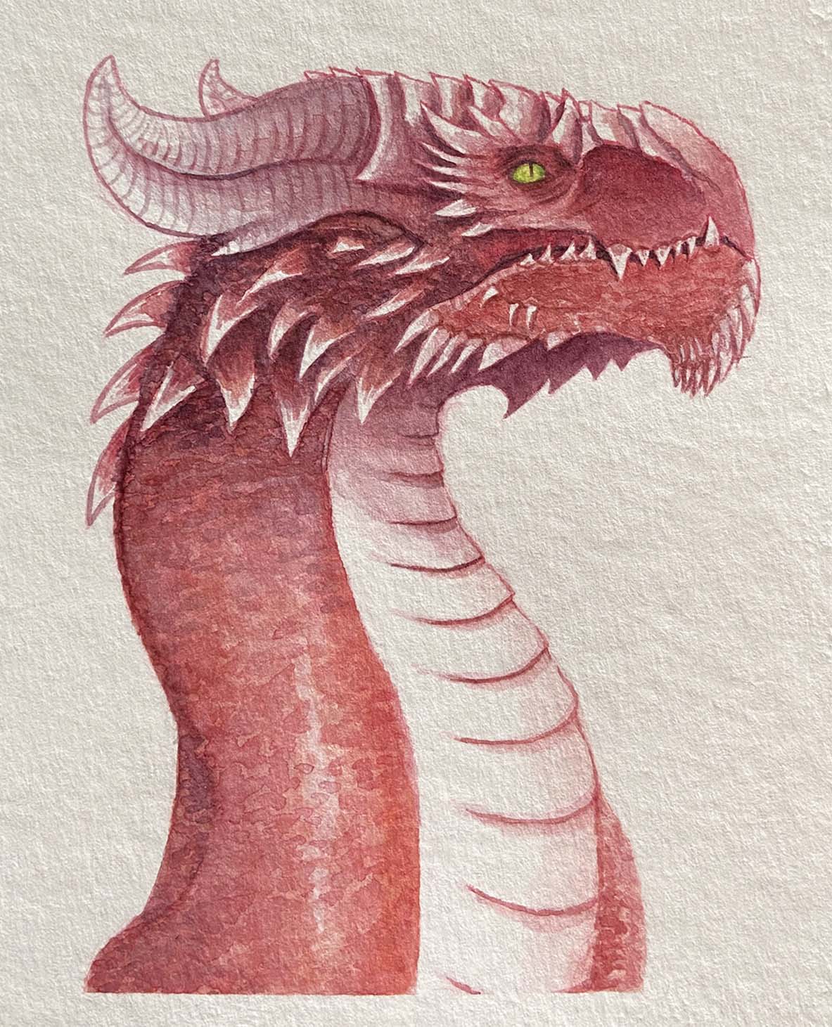 Watercolor dragon